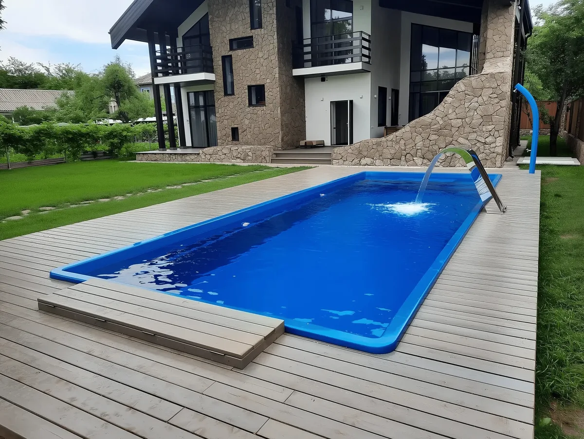 Композитный бассейн Laguna 9 — вид сверху в Димитровграде